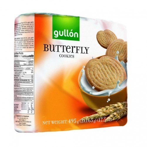 Butterfly Cookies "Gullon" 495g x 10